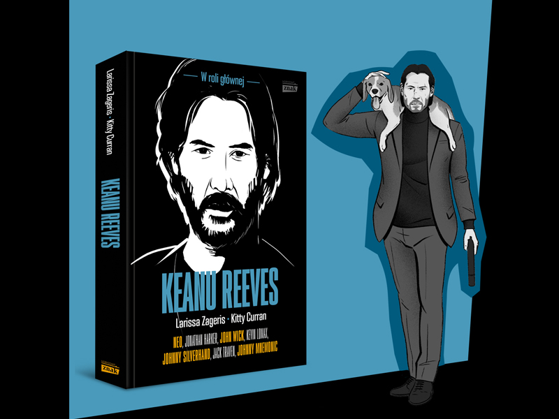 Grafika z książkę o Keanu Reevesie