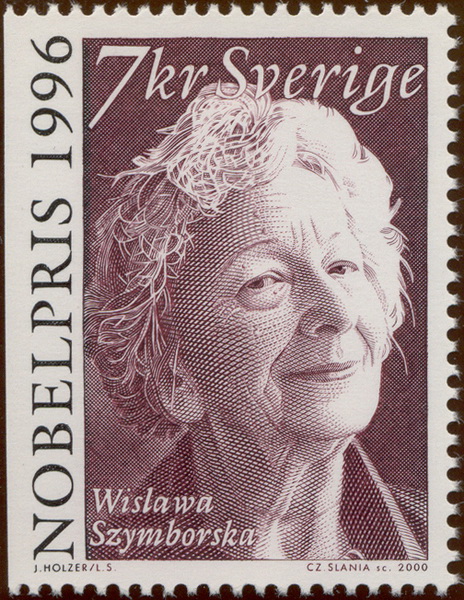 Wisława Szymborska na znaczku