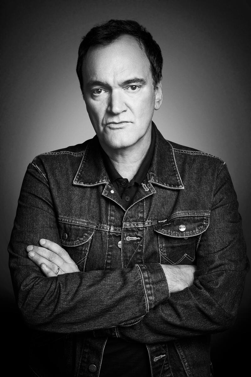Quentin Tarantino w dżinsowej kurtce
