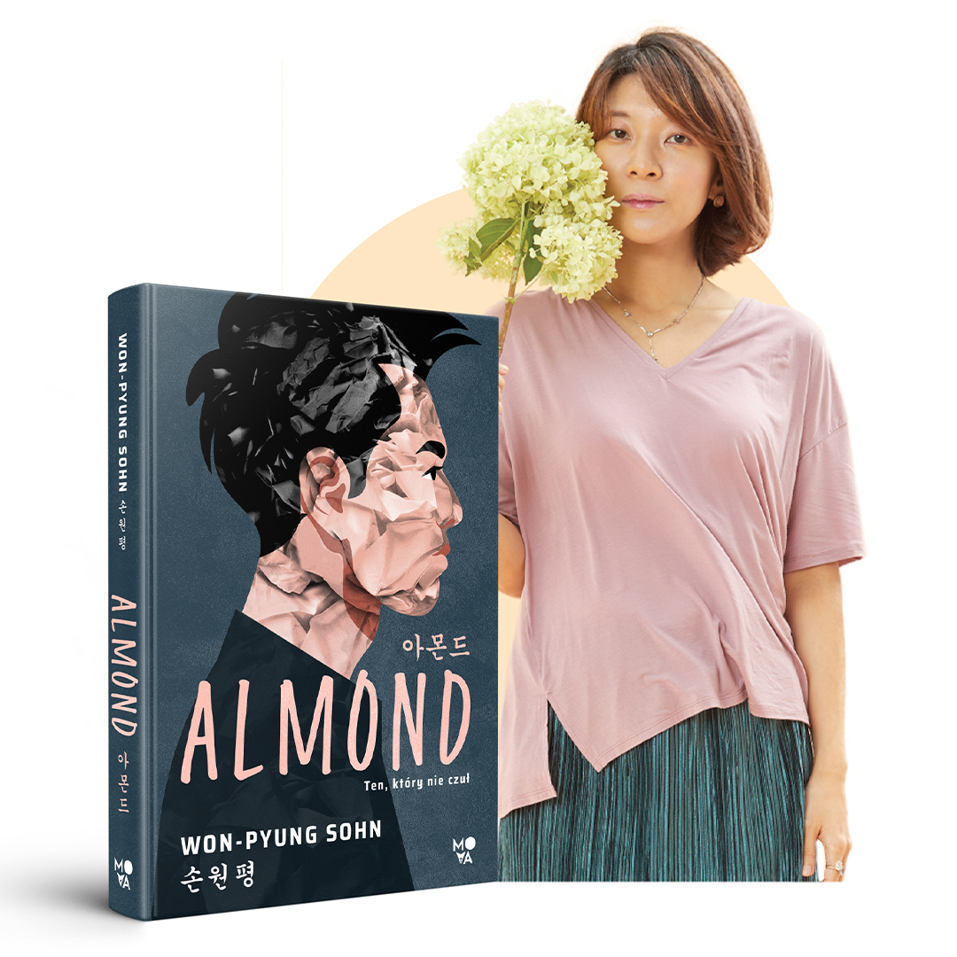 Sohn Won-pyung z książką Almond