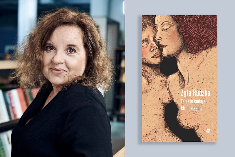 Zyta Rudzka i okładka jej książki